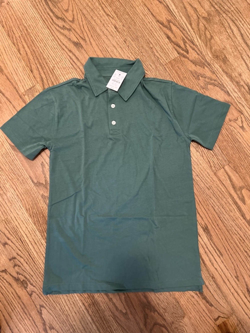 Crewcuts Short-Sleeve Polo in Teal Green